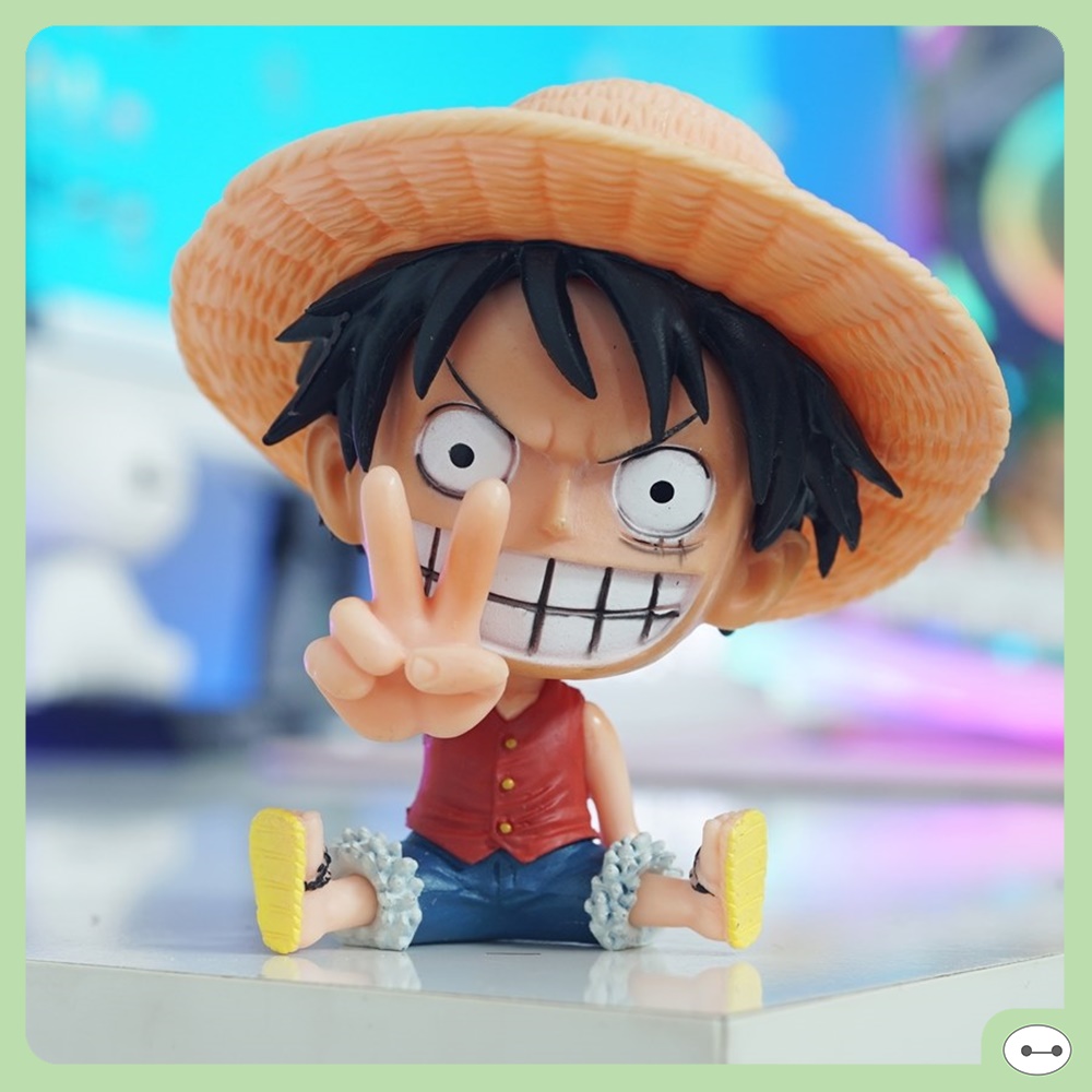 MÔ HÌNH CHIBI NGỒI LUFFY 10CM