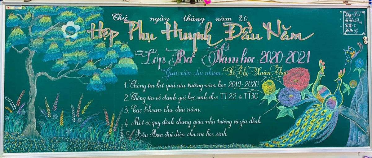 Lưu ngay 100+ mẫu trang trí bảng họp phụ huynh đẹp mắt, ấn tượng