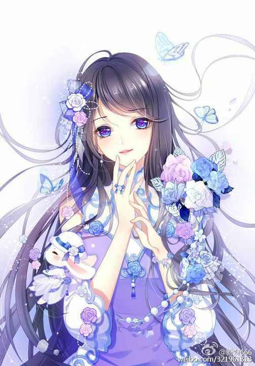 mọi người cho mik hình ảnh anime girl cầm hoa nhé mn