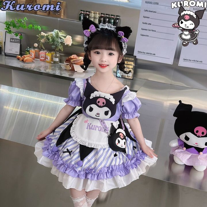 Kawaii Sanrio Kuromi Children Dress Cute Cartoon Anime ...