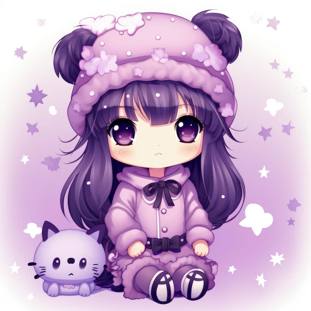 Premium Photo | Sanrio Kuromi purple cute girly seed 2878 ...